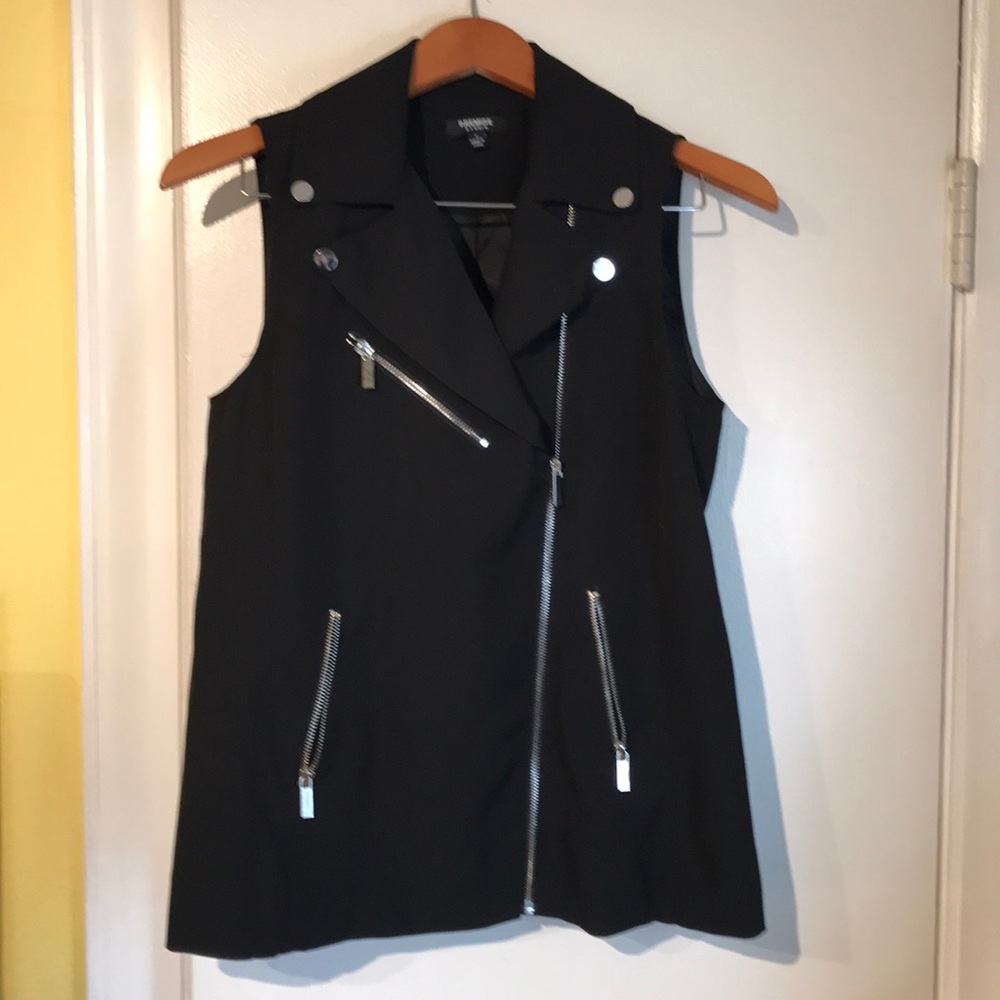 Premise Black Moto Vest - size s